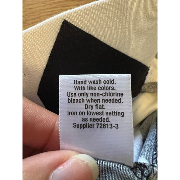 ANA Maxi Skirt Women Medium Black White Twiggy Chevron Elastic Waist Classic‎ - Picture 9 of 9